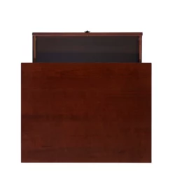 Riverbay Furniture Transitional Wood Writing Desk In Antique Tobacco Brown -CYMAX Sales 1876329 9 L