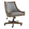 Riverbay Furniture Transitional Wood/Fabric Office Chair In Gray -CYMAX Sales 1885996 1886006 L