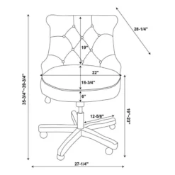 Riverbay Furniture Transitional Fabric/Wood Office Chair In Beige/Cherry -CYMAX Sales 1886004 1886021 L