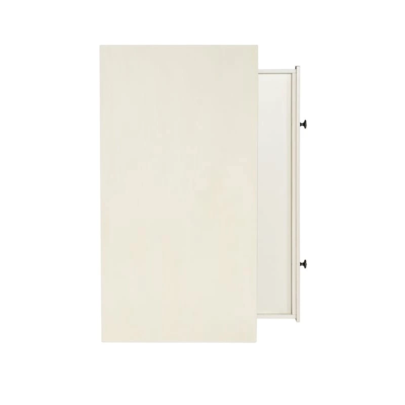 Riverbay Furniture Transitional Pine/MDF Wood Writing Desk In Antique White 11 Riverbay Furniture Transitional Pine/MDF Wood Writing Desk In Antique White - Image 9