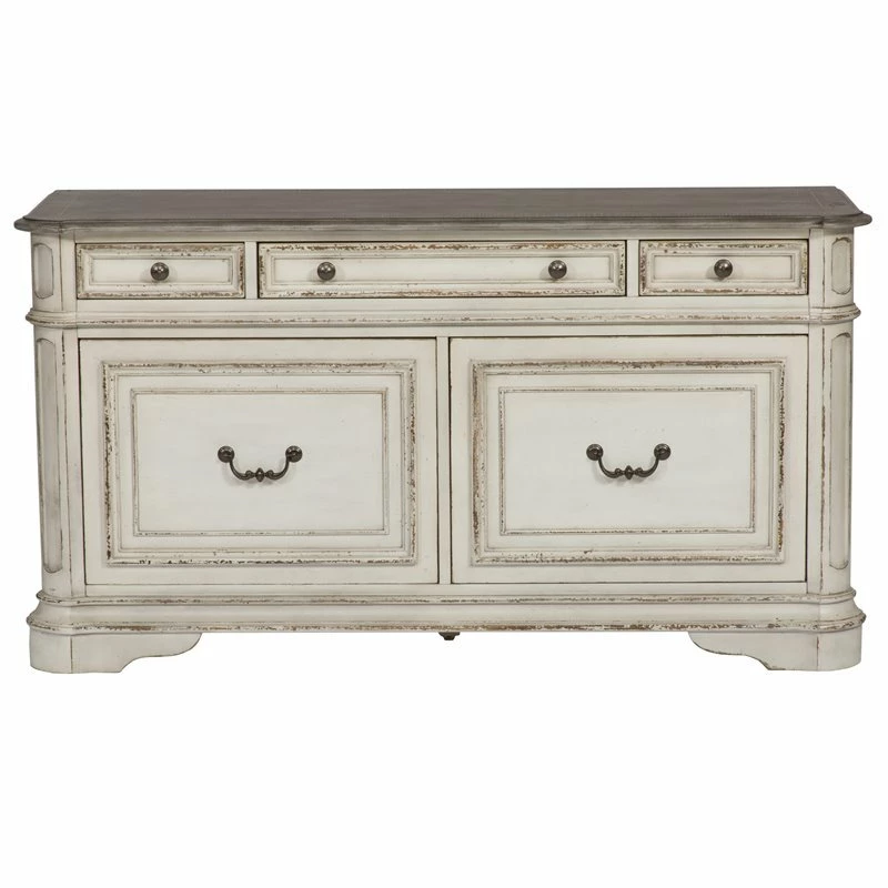 Magnolia Manor White Credenza 3 Magnolia Manor White Credenza