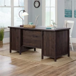 Sauder Costa Engineered Wood Executive Desk In Chalked Chestnut -CYMAX Sales 1890650 26 L