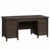 Sauder Costa Engineered Wood Executive Desk In Chalked Chestnut -CYMAX Sales 1890650 L