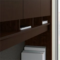 Series C 72W Sit To Stand L Shaped Desk Office Suite In Mocha Cherry -CYMAX Sales 1904655 5 L