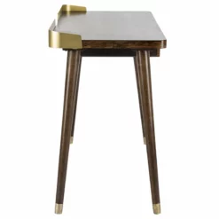 Safavieh Parker Writing Desk In Dark Walnut And Gold -CYMAX Sales 1906153 12 L