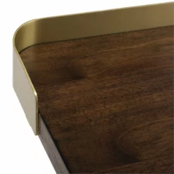 Safavieh Parker Writing Desk In Dark Walnut And Gold -CYMAX Sales 1906153 16 L