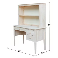 International Concepts Brooklyn Unfinished Writing Desk -CYMAX Sales 1906460 22 L