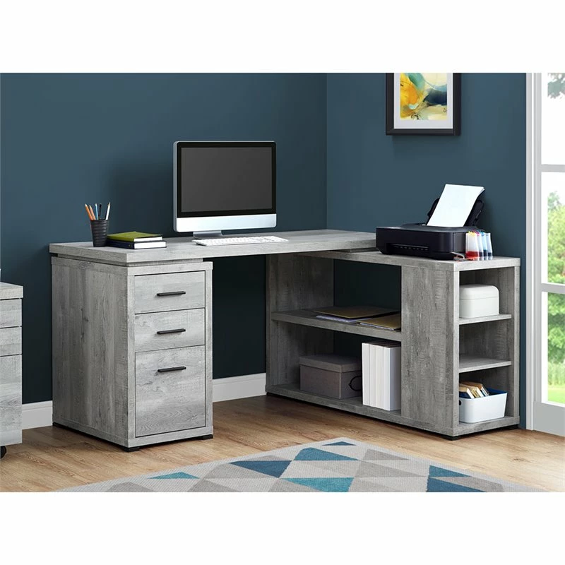 Computer Desk Home Office Corner L Shape Work Laptop Laminate Beige 15 Computer Desk Home Office Corner L Shape Work Laptop Laminate Beige - Image 13