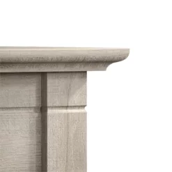 Key West L Desk With Lateral File Cabinet In White And Gray - Engineered Wood -CYMAX Sales 1922387 12 L