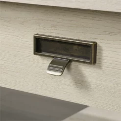 Sauder Trestle Executive Desk In Vintage Oak -CYMAX Sales 1922469 16 L