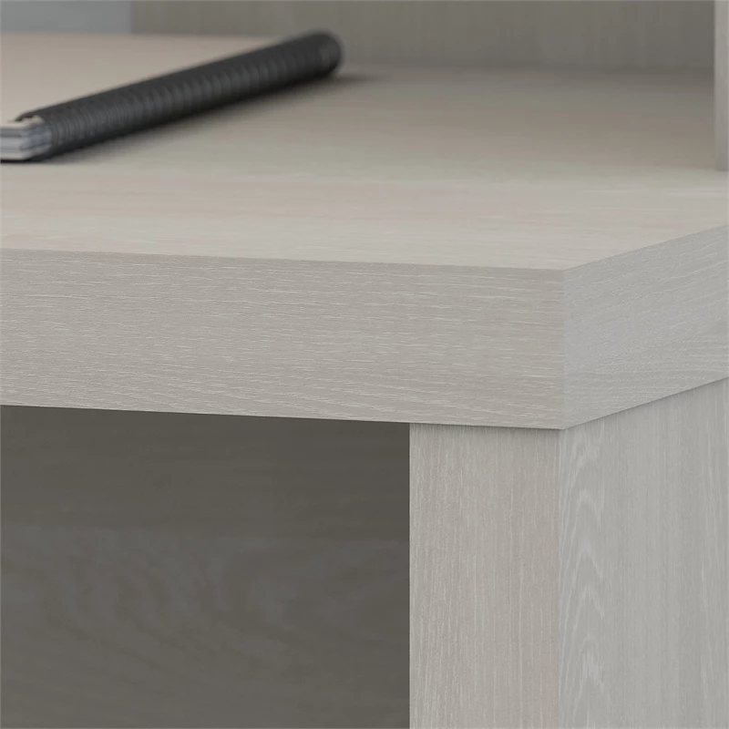 Office By Kathy Ireland Echo L Shaped Desk In Gray Sand - Engineered Wood 5 Office By Kathy Ireland Echo L Shaped Desk In Gray Sand - Engineered Wood - Image 3
