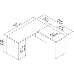 Office By Kathy Ireland Echo L Shaped Desk In Gray Sand - Engineered Wood 10 Office By Kathy Ireland Echo L Shaped Desk In Gray Sand - Engineered Wood -CYMAX Sales 1924981 3 L