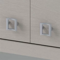 Echo 60W Credenza Desk With Hutch In Gray Sand - Engineered Wood -CYMAX Sales 1924985 2 L