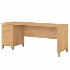 Bush Furniture Somerset 72W Office Desk With Drawers In Ash Gray 34 Bush Furniture Somerset 72W Office Desk With Drawers In Ash Gray -CYMAX Sales 1925056 1 L 2
