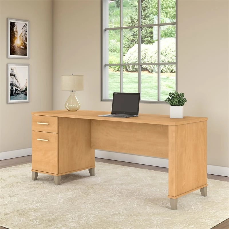 Bush Furniture Somerset 72W Office Desk With Drawers In Ash Gray 16 Bush Furniture Somerset 72W Office Desk With Drawers In Ash Gray - Image 14