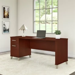 Bush Furniture Somerset 72W Office Desk With Drawers In Ash Gray 26 Bush Furniture Somerset 72W Office Desk With Drawers In Ash Gray -CYMAX Sales 1925065 2 L 2