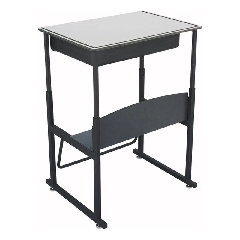 Safco Products Alpha Better Adjustable Height Black Desk 1204GR 2 Safco Products Alpha Better Adjustable Height Black Desk 1204GR