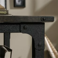 Sauder Steel River Writing Desk In Carbon Oak And Black 24 Sauder Steel River Writing Desk In Carbon Oak And Black -CYMAX Sales 1927296 15 L