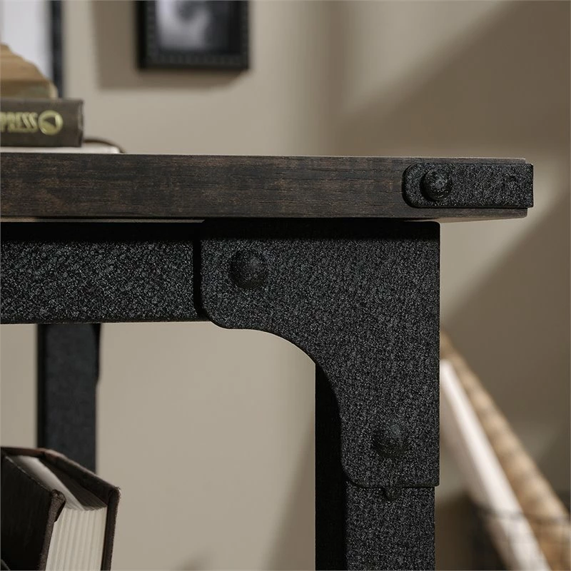 Sauder Steel River Writing Desk In Carbon Oak And Black 9 Sauder Steel River Writing Desk In Carbon Oak And Black - Image 7