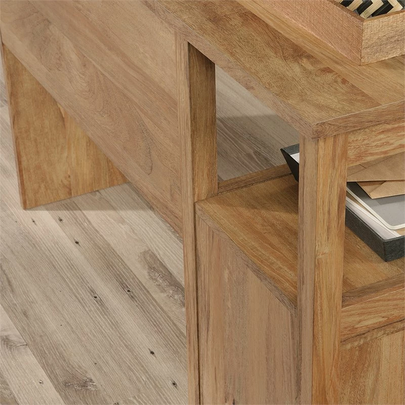 Sauder Cannery Bridge Engineered Wood L Shaped Desk In Sindoori Mango/Natural 15 Sauder Cannery Bridge Engineered Wood L Shaped Desk In Sindoori Mango/Natural - Image 13