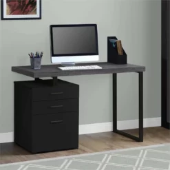 Computer Desk Home Office Laptop Storage Drawers 48"L Work Metal Beige -CYMAX Sales 1940014 1 L 1
