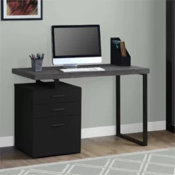 Computer Desk Home Office Laptop Storage Drawers 48"L Work Metal White -CYMAX Sales 1940014 1 L