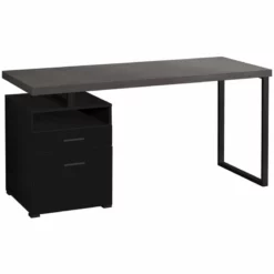 Computer Desk Home Office Laptop Storage Drawers 48"L Work Metal Beige -CYMAX Sales 1940022 L 1