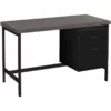 Computer Desk Home Office Laptop Storage Drawers 48"L Work Metal Black 2 Computer Desk Home Office Laptop Storage Drawers 48"L Work Metal Black -CYMAX Sales 1940023 L