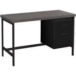 Computer Desk Home Office Laptop Storage Drawers 48"L Work Metal Black
