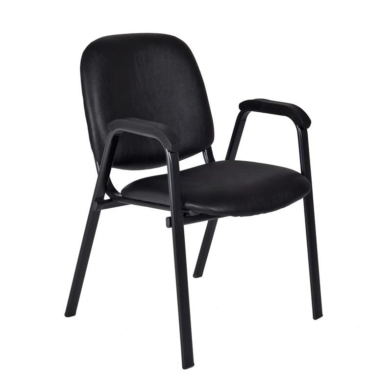 Ace Vinyl Stack Chair (18 Pack)- Black 4 Ace Vinyl Stack Chair (18 Pack)- Black - Image 2