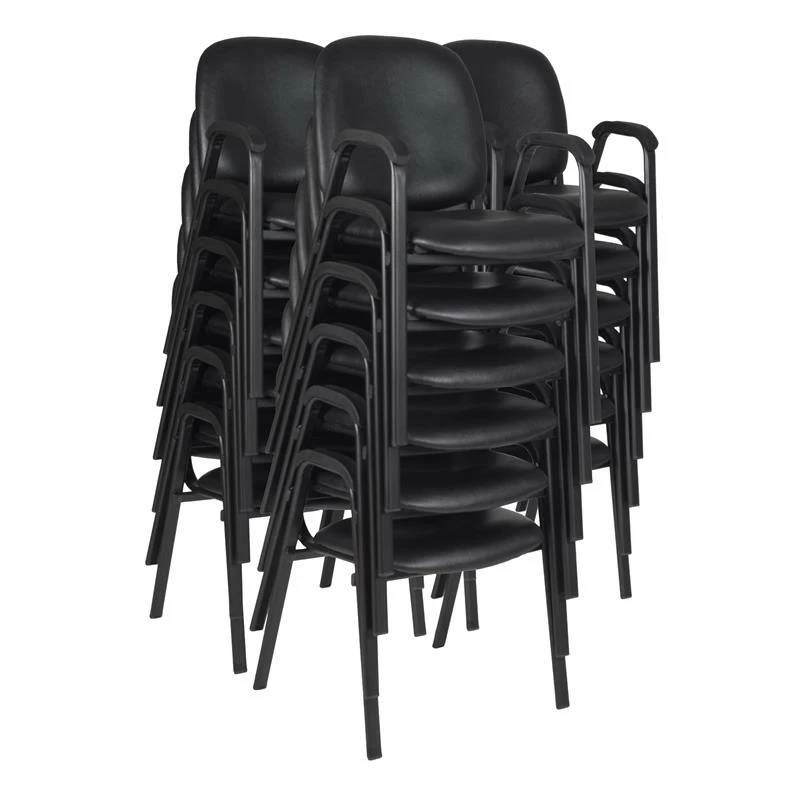 Ace Vinyl Stack Chair (18 Pack)- Black 3 Ace Vinyl Stack Chair (18 Pack)- Black