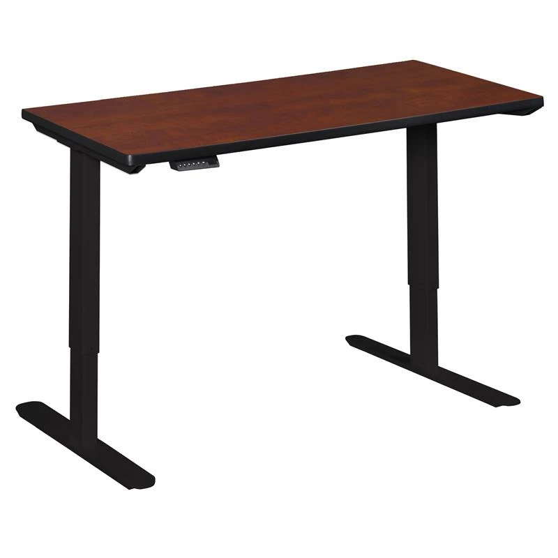 Regency Esteem 66" Height Adjustable Power Desk- Cherry 4 Regency Esteem 66" Height Adjustable Power Desk- Cherry - Image 2