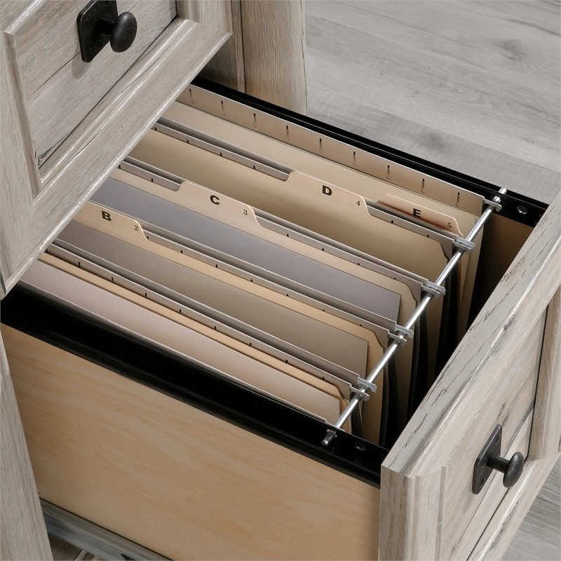 Sauder Palladia Engineered Wood Computer Desk With Hutch In Split Oak 8 Sauder Palladia Engineered Wood Computer Desk With Hutch In Split Oak - Image 6