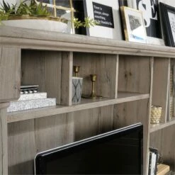 Sauder Palladia Engineered Wood Computer Desk With Hutch In Split Oak 30 Sauder Palladia Engineered Wood Computer Desk With Hutch In Split Oak -CYMAX Sales 1953060 16 L