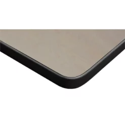 Regency 66" X 24" Training Table- Maple/ Black & 2 Chairs- Black -CYMAX Sales 1954524 5 L