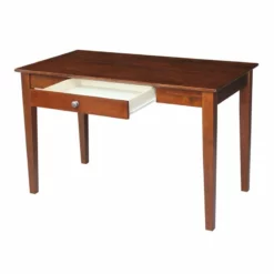 International Concepts 1 Drawer Writing Desk In Espresso 33 International Concepts 1 Drawer Writing Desk In Espresso -CYMAX Sales 1955350 1 L 1