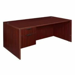 Regency Legacy 71" Single Pedestal Desk- Mahogany