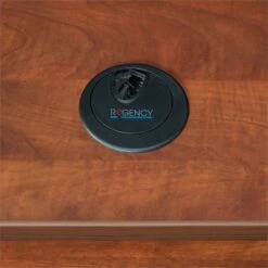 Regency Legacy 42" Desk Shell- Cherry/Red With Laminate Finish -CYMAX Sales 1956608 1 L