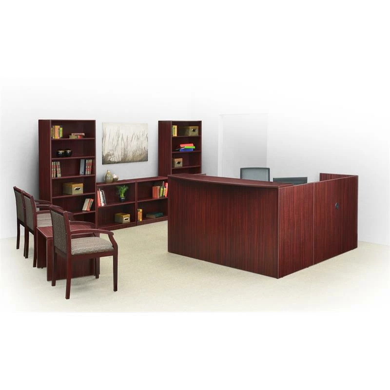 Regency Legacy Reception Desk Return Shell- Mahogany 4 Regency Legacy Reception Desk Return Shell- Mahogany - Image 2