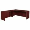 Legacy 71" Single Pedestal Left Corner Credenza- Mahogany -CYMAX Sales 1956720 L