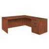 Legacy 60" Single Full Pedestal L-Desk With 47" Return- Cherry -CYMAX Sales 1956753 L