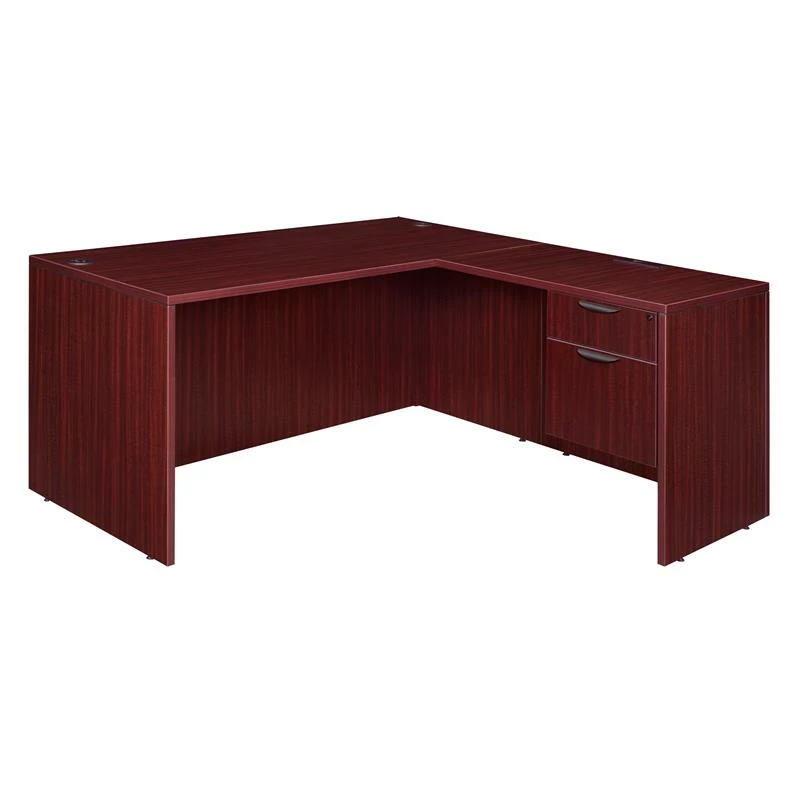Regency Legacy 71" Single Pedestal L-Desk With 47" Return- Mahogany 3 Regency Legacy 71" Single Pedestal L-Desk With 47" Return- Mahogany