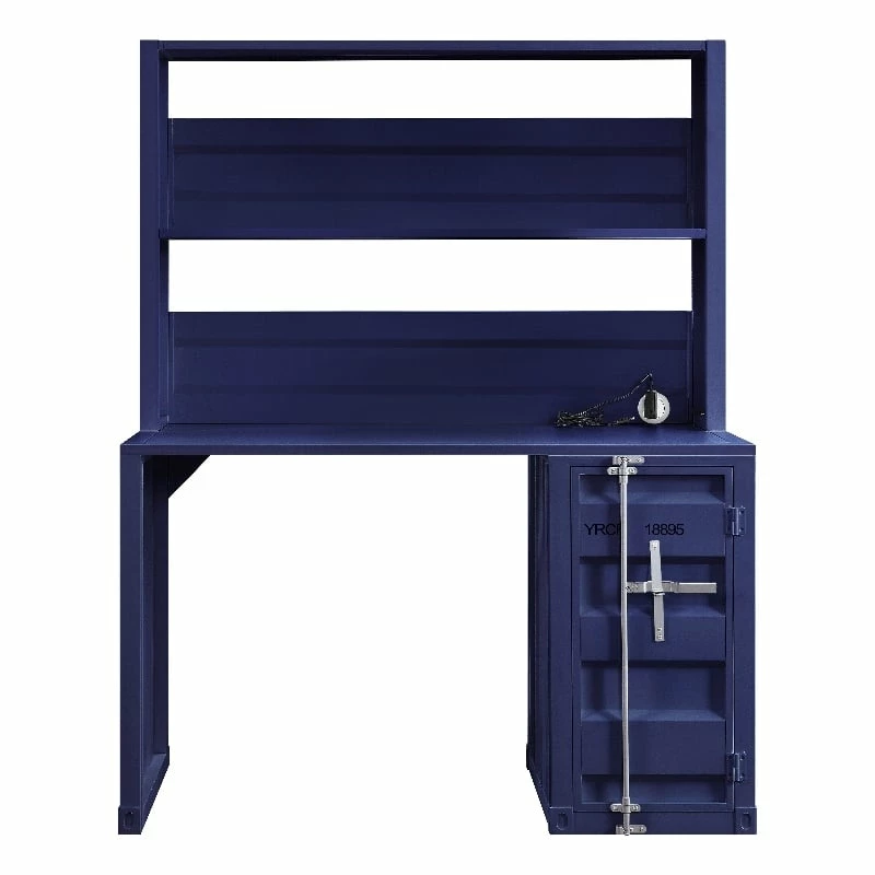 ACME Cargo Metal Frame Desk And Hutch With Storage Base In Blue 13 ACME Cargo Metal Frame Desk And Hutch With Storage Base In Blue - Image 11