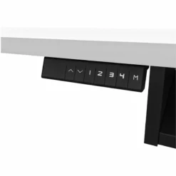Bestar Pro-Vega L Shaped Adjustable Standing Desk With Credenza In White -CYMAX Sales 1962760 2 L