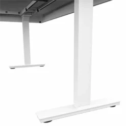 Bestar Pro-Vega L Shaped Adjustable Standing Desk With Credenza In White -CYMAX Sales 1962760 4 L