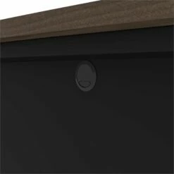 Bestar Connexion Bowfront Writing Desk In Antigua And Black -CYMAX Sales 1962790 4 L