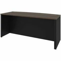 Bestar Connexion Bowfront Writing Desk In Antigua And Black
