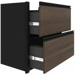 Bestar Connexion 5 Piece U Shaped Computer Desk In Antigua And Black 24 Bestar Connexion 5 Piece U Shaped Computer Desk In Antigua And Black -CYMAX Sales 1962800 11 L