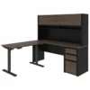 Bestar Connexion 2 Piece Standing Desk Set In Antigua And Black