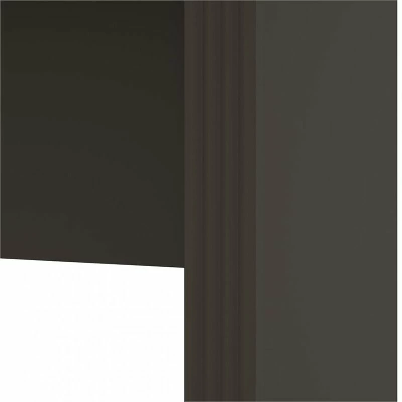 Bestar Prestige Plus Credenza Desk In Bark Gray And Slate 7 Bestar Prestige Plus Credenza Desk In Bark Gray And Slate - Image 5